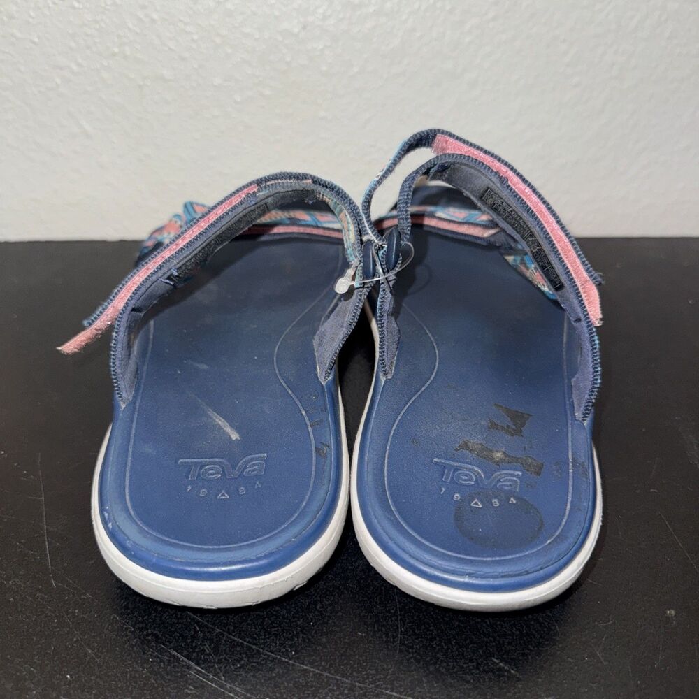 Teva Terra Float Sandals size 9 Pink Blue Tribal Straps Lightweight Hiking - Picture 4 of 7